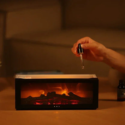 Rynx | Remote Control Colorful Flame Fireplace Aroma Diffuser