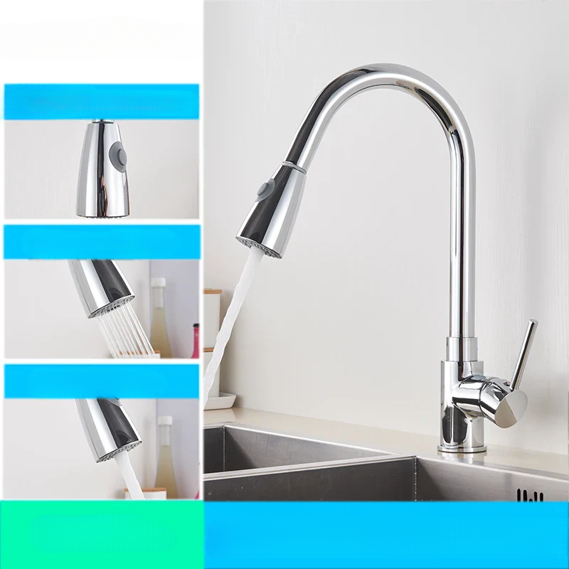 Rynx | AquaFlex – Flexible Kitchen Faucet with Pull-out Spray Head