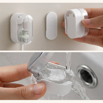 Rynx | Toothbrush Holder Wall Mount with Cover