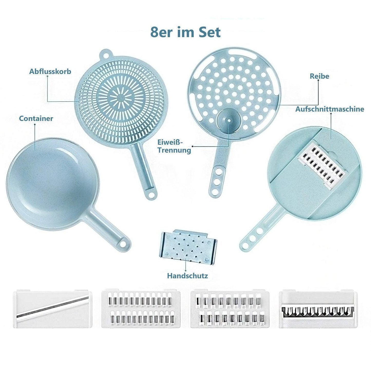Rynx | 9 in 1 Multifunctional Vegetable Slicer Set