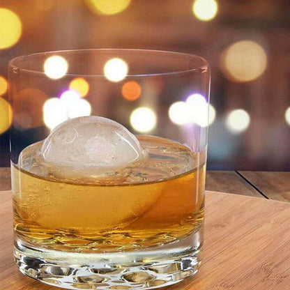 Rynx | Round Cylindrical Ice Ball Maker - 4 Perfect Refreshing Ice Sphere Cubes