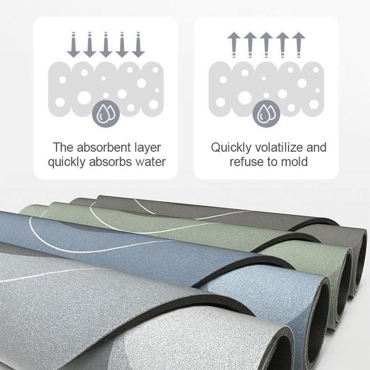 Rynx | Super Absorbent Doormat for Home, Bathroom Soft Quick Drying Mat