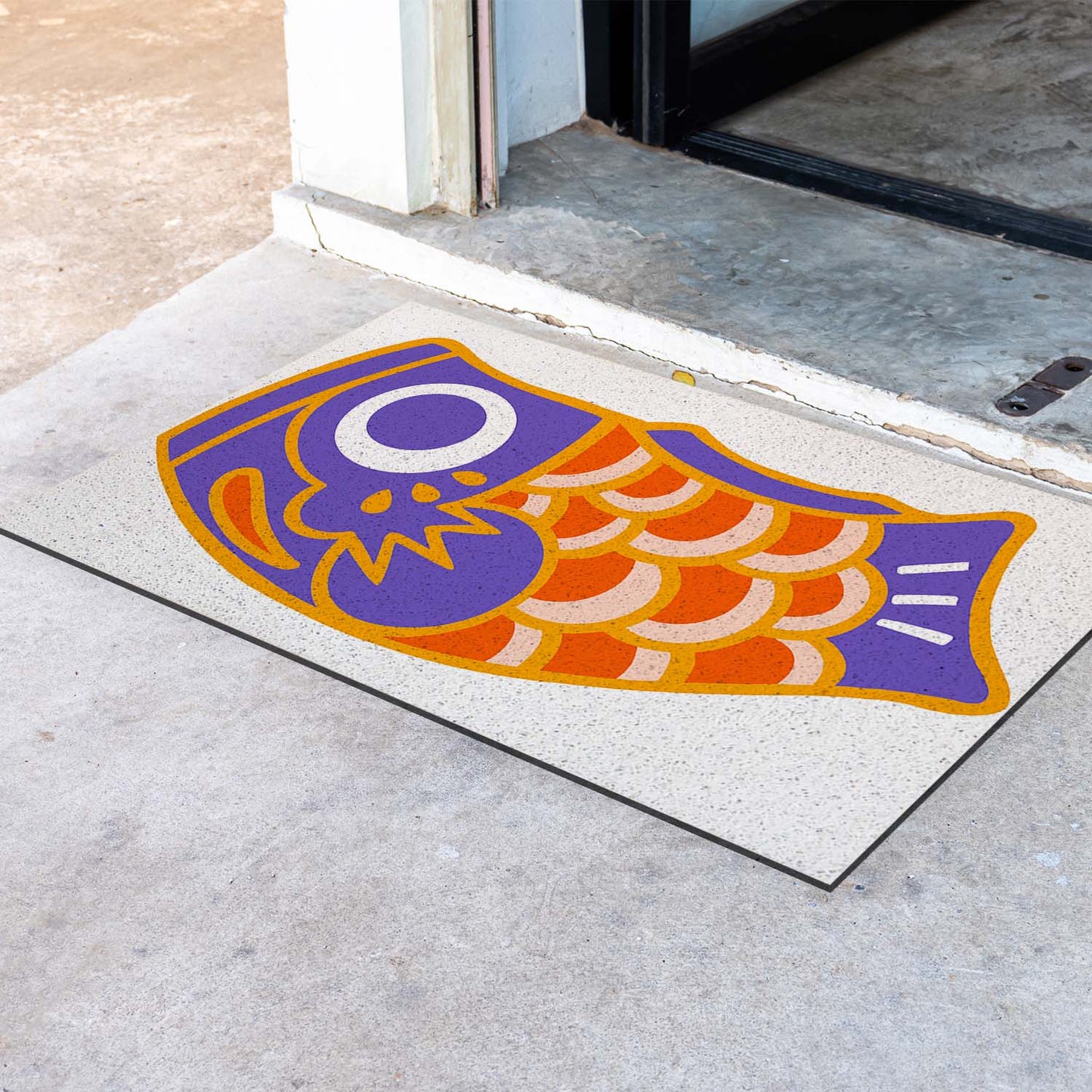 Rynx | Colorful Japanese Koi PVC Coil Doormat