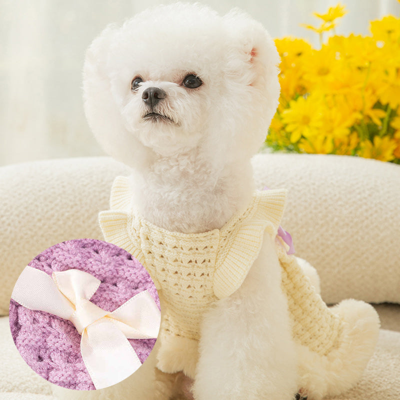 Rynx | Knit Dog Cat Sweater Dresses Keep Warm for Fall Winter