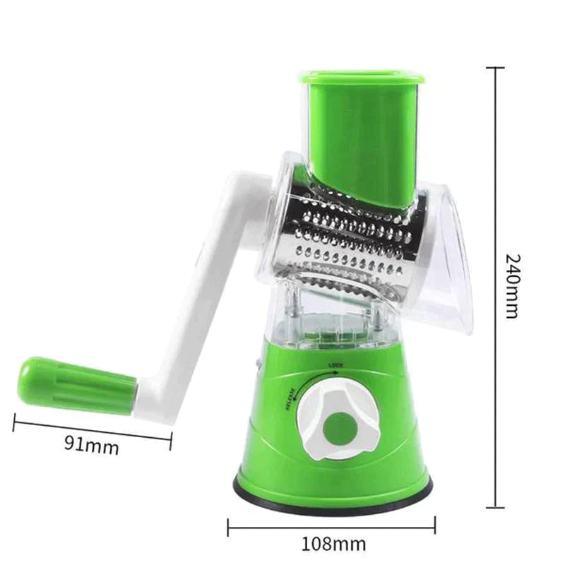 Rynx | 3 In 1 Rotating Cheese Grater Vegetable Cutter