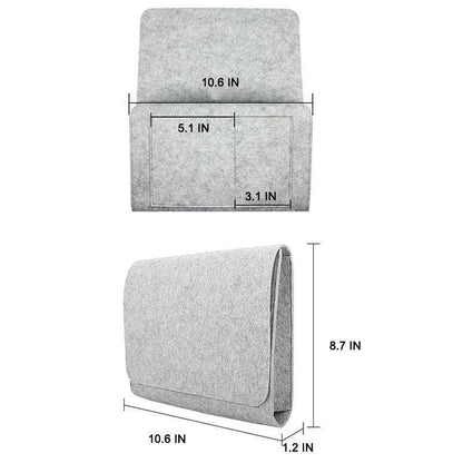 Rynx | Sofa Nightstand Felt Storage Bag with Pockets Hanging Organizer