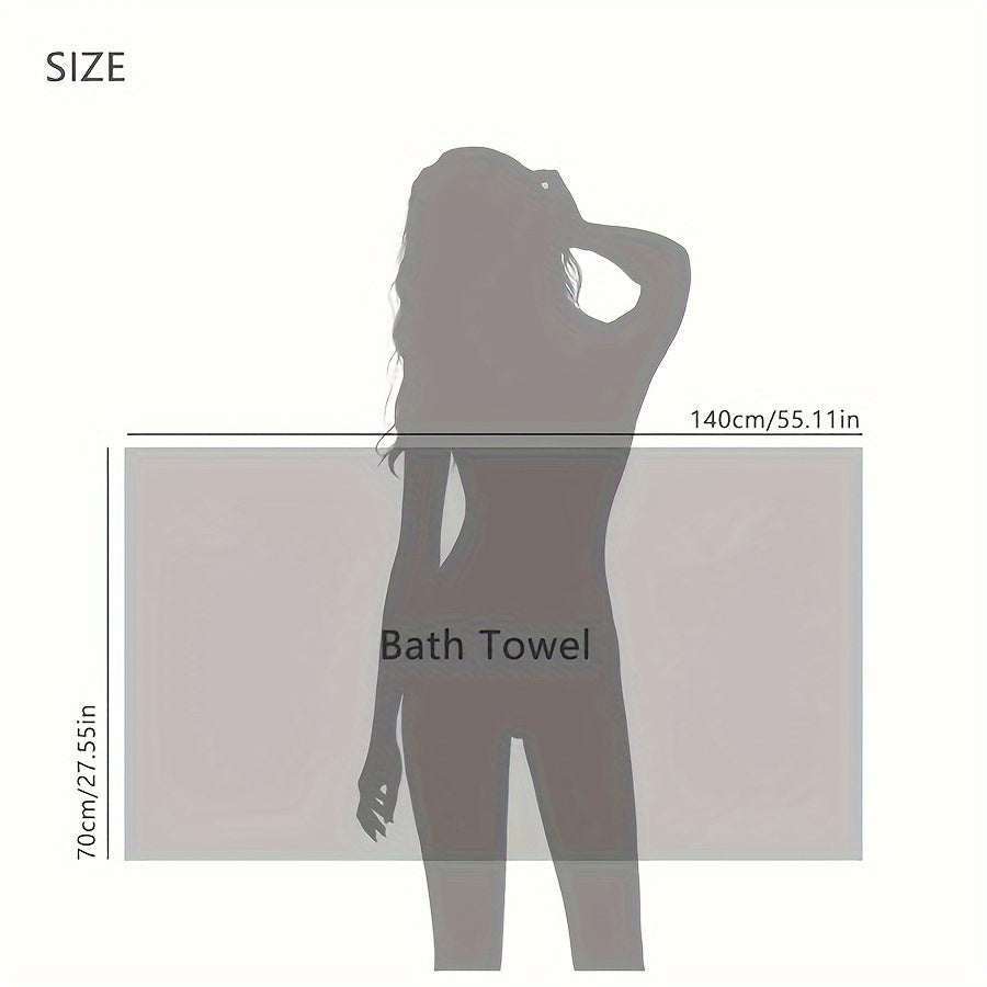 Rynx | 2pcs Ultra-Soft Microfiber Bath Towels - Super Absorbent, Quick-Dry Waffle Weave for Daily Use, Spa, Gym and Travel