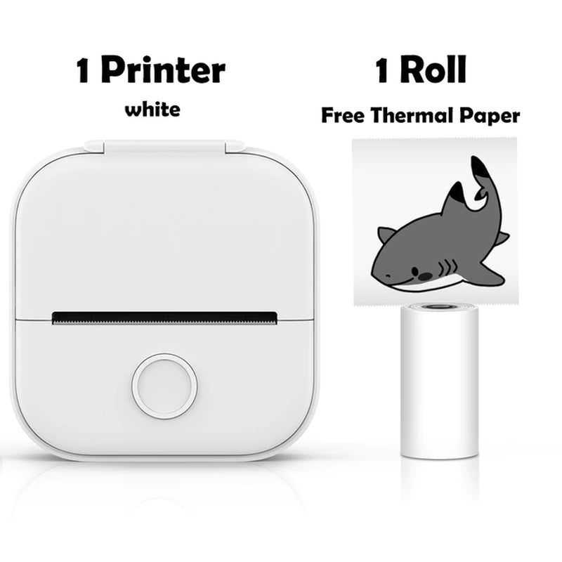 Rynx | T02 Portable Mini Wireless Thermal Pocket Printer Self-Adhesive Stickers Used for DIY, Journal Stickers Portable Printer