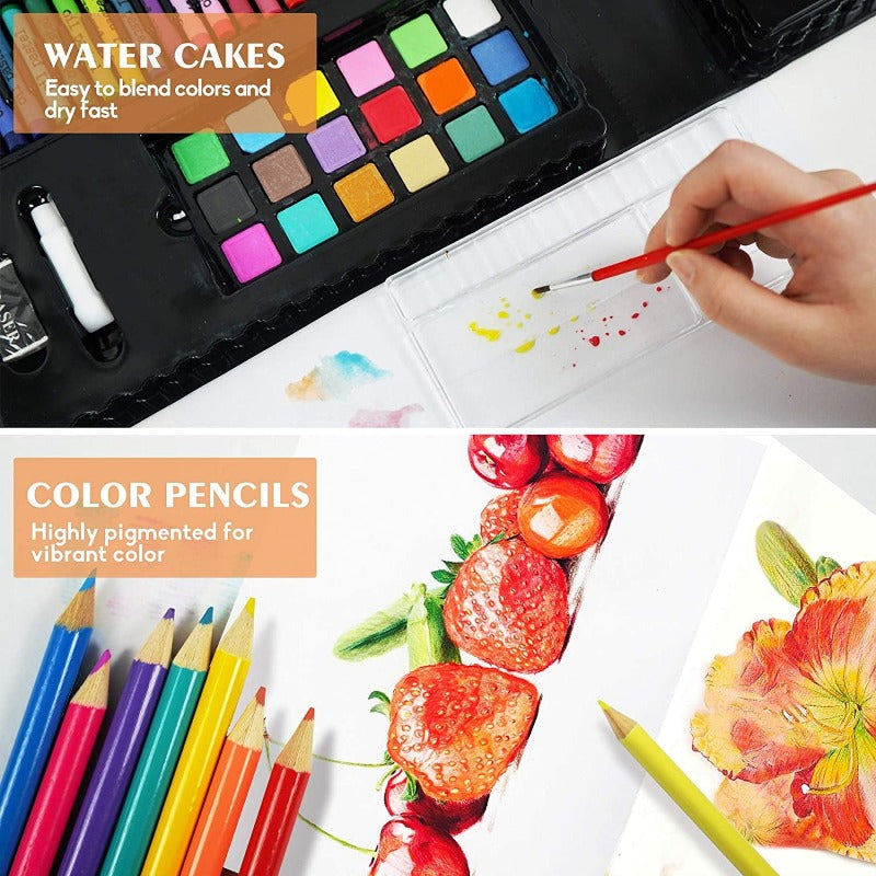 Rynx | 211pcs Children's Art Supply Set with Folding Easel