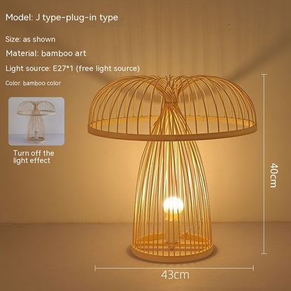 Rynx | Japanese retro-atmosphere bedroom nightstand lamp