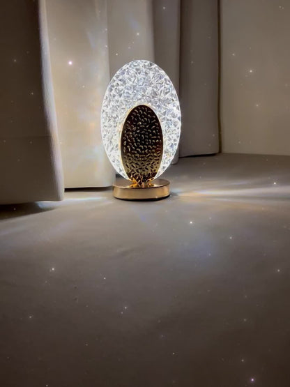 Rynx | FeatherLamp - USB Touch Table Lamp with Peacock Feather Design, Infinite Dimmable LED Light