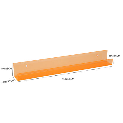 Rynx | AcrylicClear - Floating Transparent Storage Shelves for Bedroom, Living Room & Bathroom