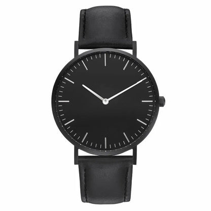 Rynx | Luxury Rose Gold Women's Watch - Elegant Watch Leather Black Black