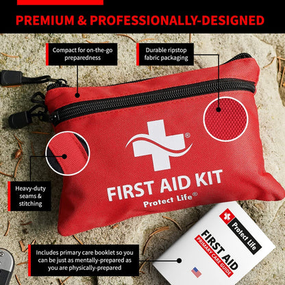 Rynx | First Aid Kit for Home/Businesses - Emergency Kit/Travel First Aid Kit for Car. Small, Mini First Aid Bag Survival/Medical Kit. Hiking First Aid Kit Camping/Backpack kit