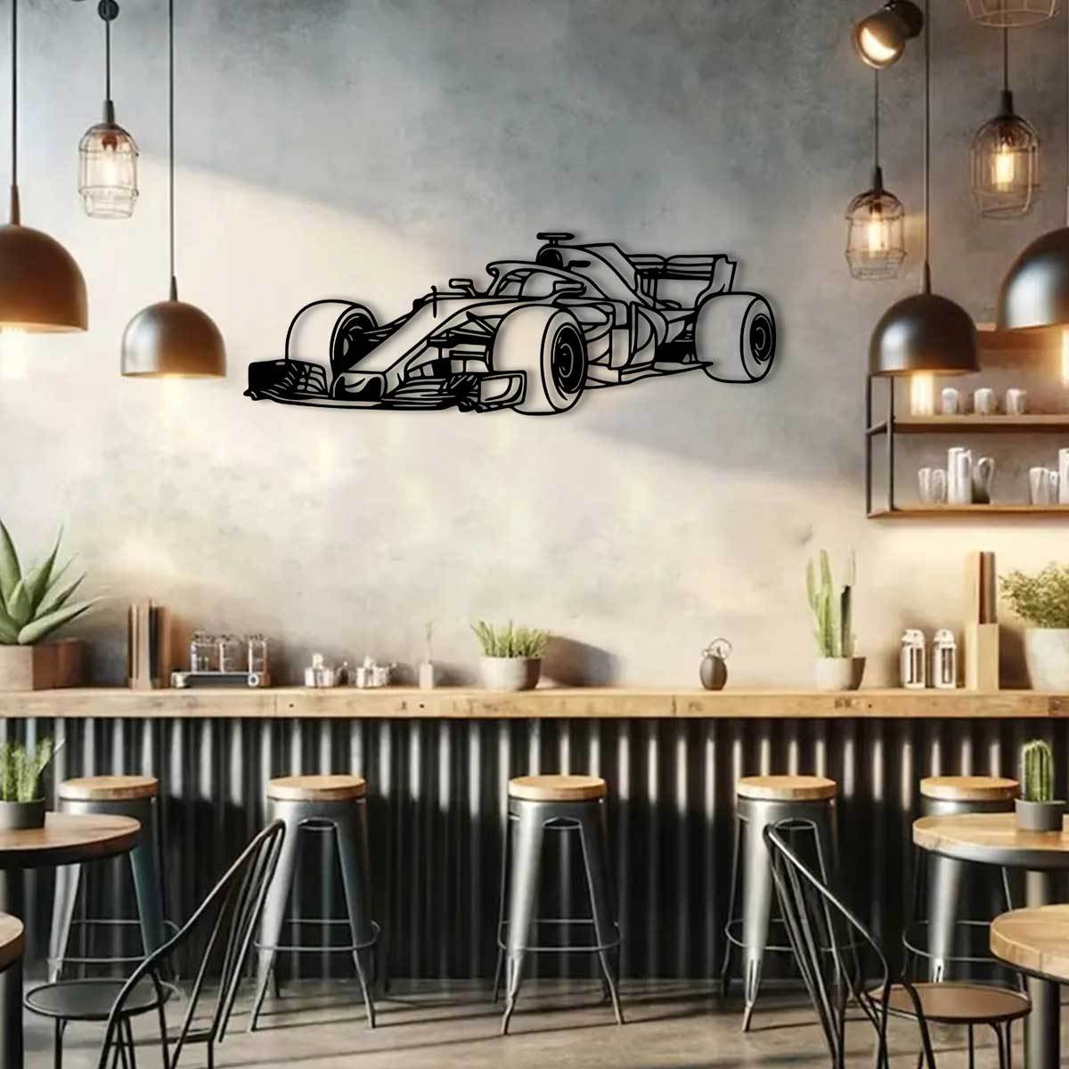 Rynx | RaceSculpt - Formula Racing Car Metal Wall Sculpture