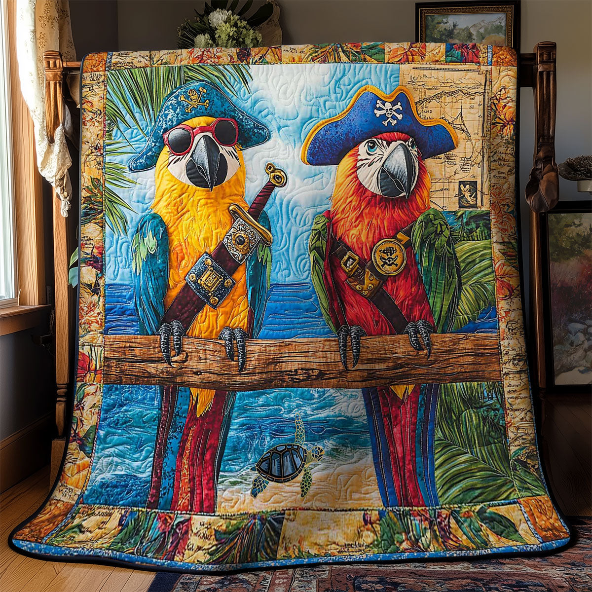 Rynx | Seafaring Parrot Duo Quilt