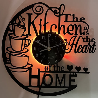 Rynx | Vinyl Record Wall Clock - Silent Clock for Living Room, Bedroom, and Kitchen