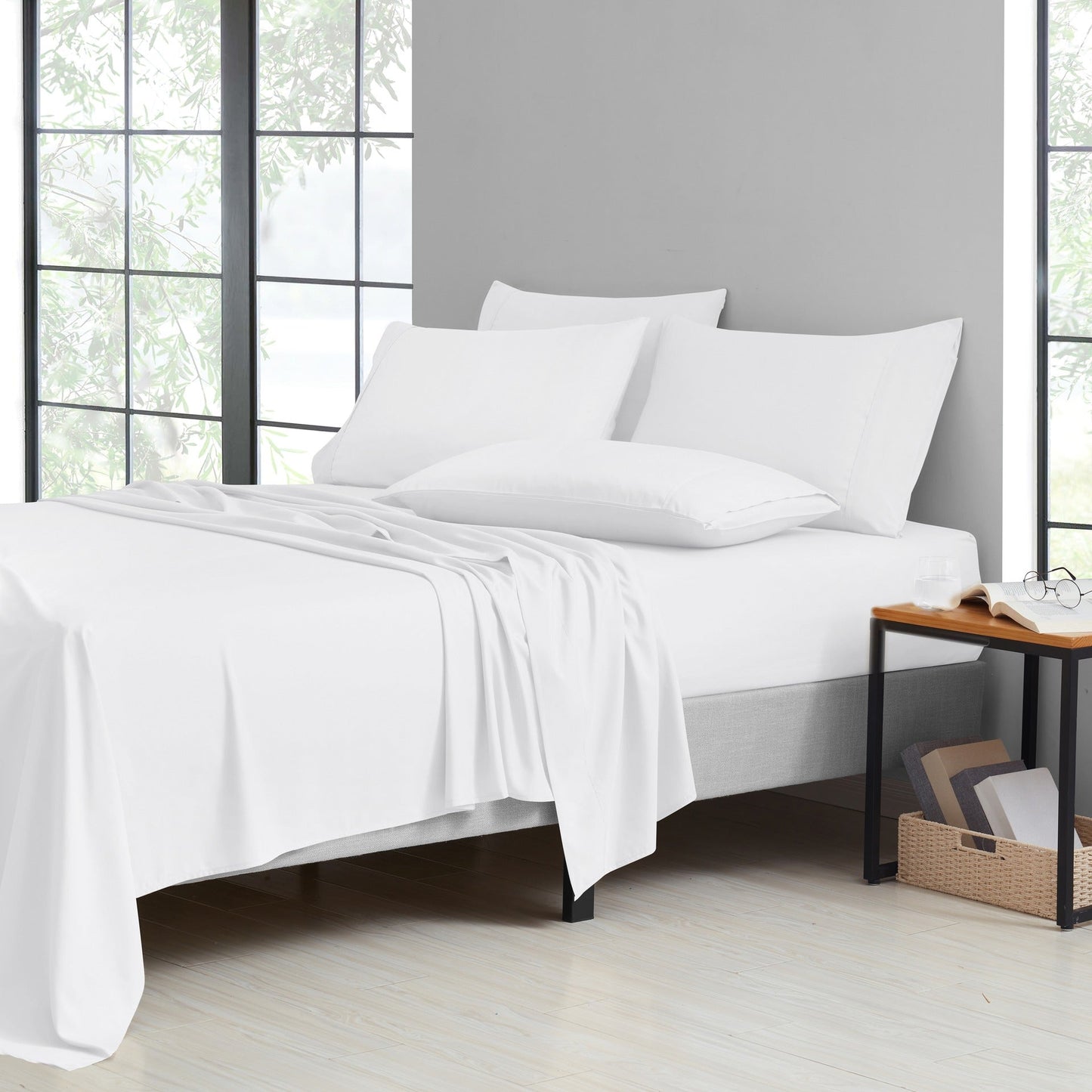 Rynx | Bamboo 2000 Thread Count 6-Piece Luxury Sheet Set - Organic, Cooling, 16 Inch Deep Pocket, Egyptian Luxury with Bonus Pillowcases - Shrink and Fade Resistant