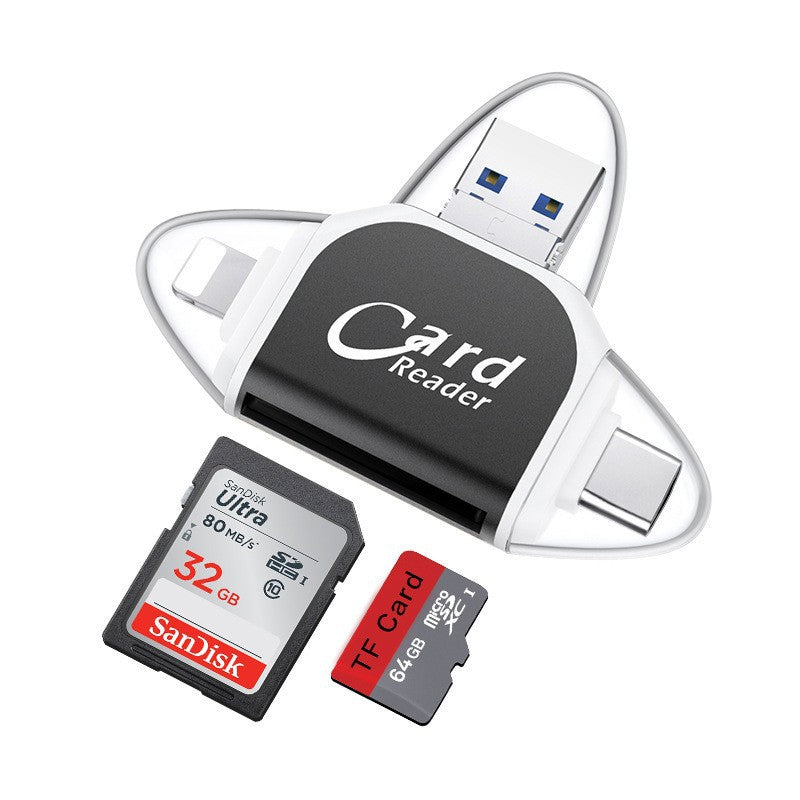 RYNX | Multi-Port 4 in 1 universal SD TF card reader