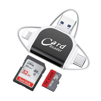 RYNX | Multi-Port 4 in 1 universal SD TF card reader
