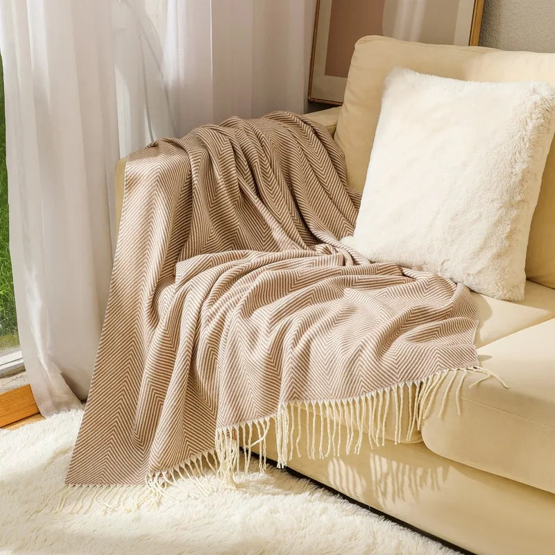 Rynx | Luxurious cotton blanket for large sofas