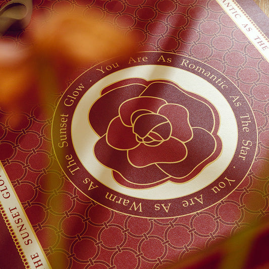 Rynx | Red Flowers Leather Entrance Mat