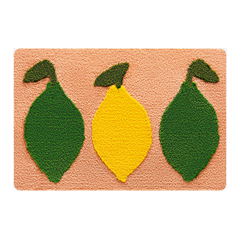 Rynx | Beautiful avocado and lemon bathroom mat