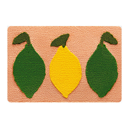 Rynx | Beautiful avocado and lemon bathroom mat