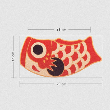 Rynx | Red and Yellow Koi Fish PVC Entrance Mat