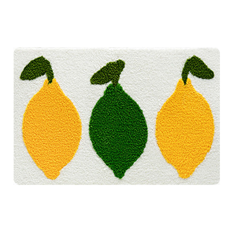 Rynx | Beautiful avocado and lemon bathroom mat