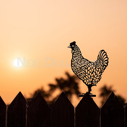 Rynx | 5 pcs - Chicken Family Garden Silhouette Hedge Stake