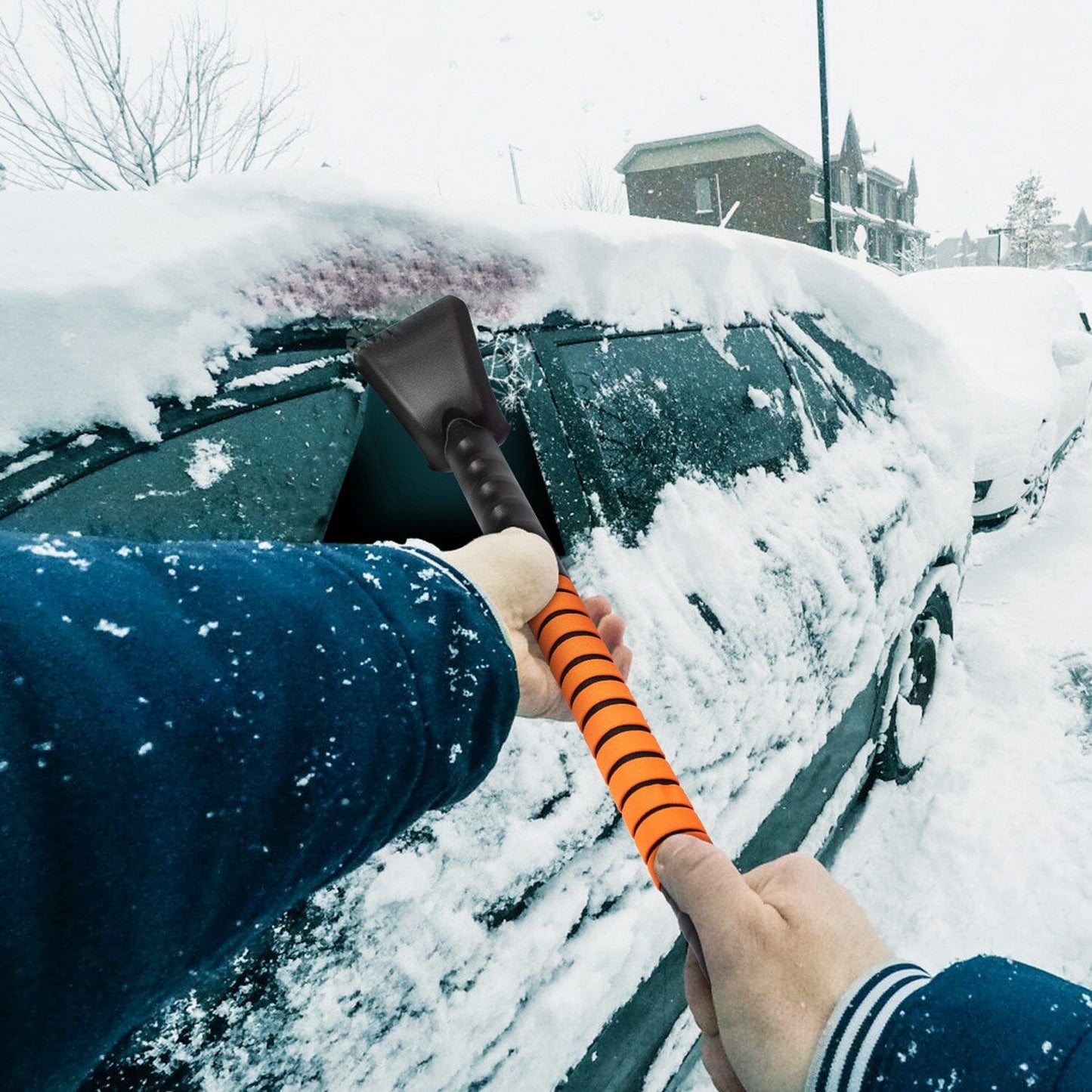 Rynx | 5-in-1 Detachable 180° Adjustable Ice Scraper Snow Shovel