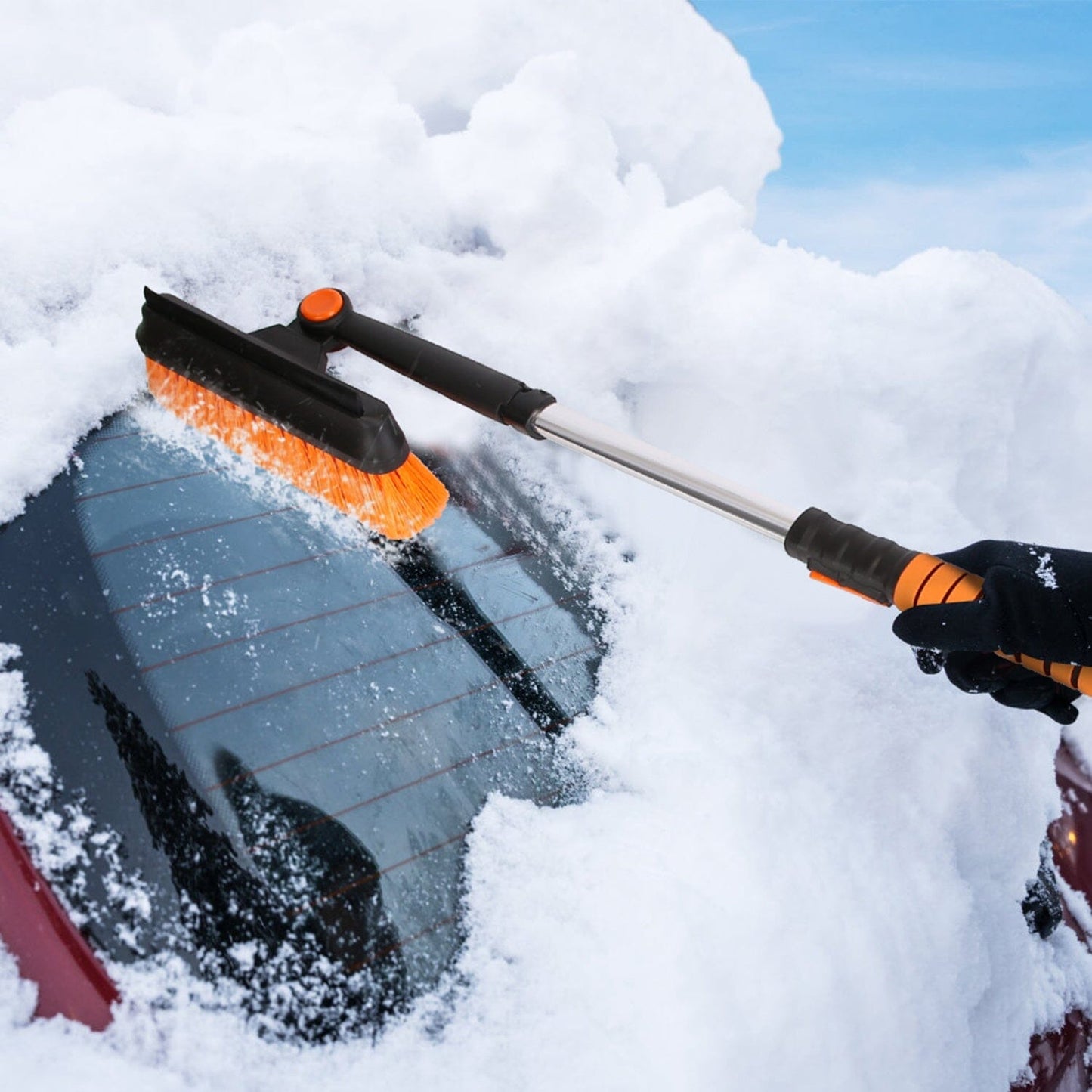 Rynx | 5-in-1 Detachable 180° Adjustable Ice Scraper Snow Shovel