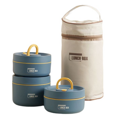 Rynx | IsoPro™ Multi-layer Insulated Lunch Box | Thermo Box for Hot and Cold Dishes | FREE Carry Bag