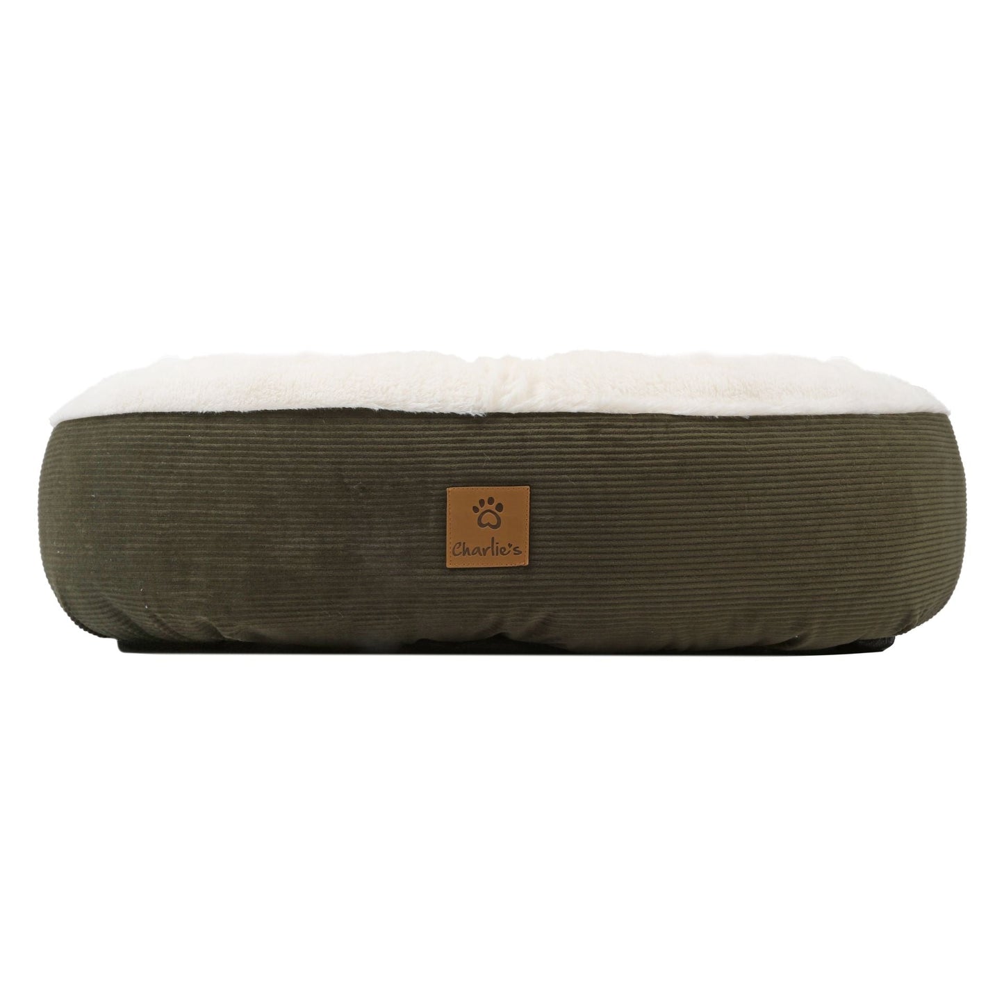 Rynx | Snookie hoodie pet bed in corduroy - dark olive green