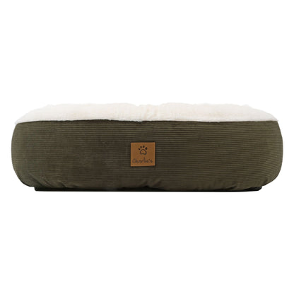 Rynx | Snookie hoodie pet bed in corduroy - dark olive green