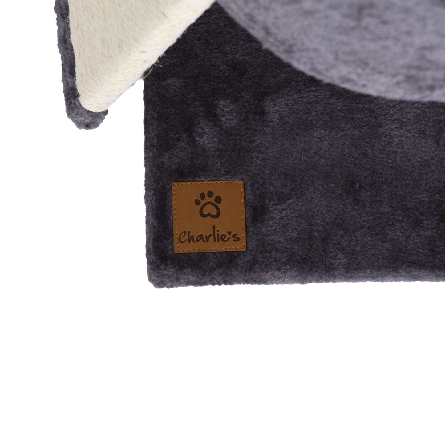 Rynx | Cat Tree | Cube with Scratching Ladder with Mouse Teaser Toys - Gray