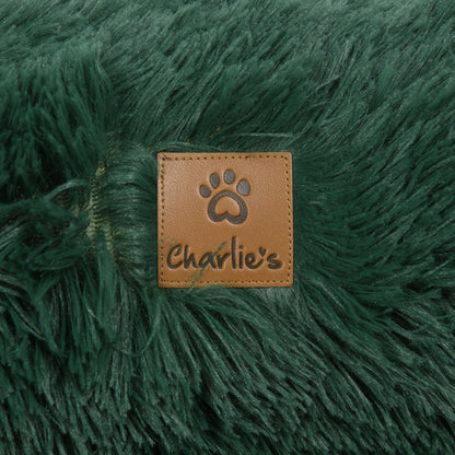 Rynx | Shaggy Faux Fur Memory Foam Sofa Bed - Eden Green