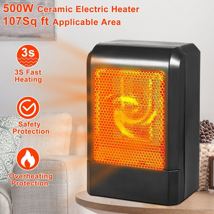 Rynx | 500W Ceramic Portable Electric Heater