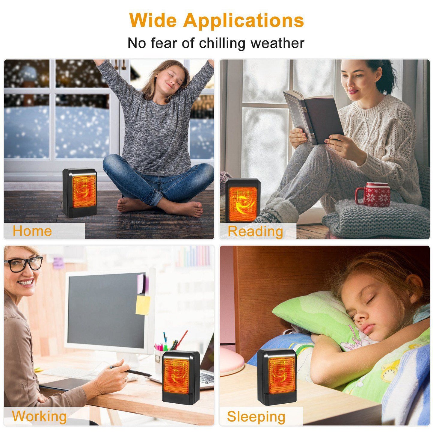 Rynx | 500W Ceramic Portable Electric Heater