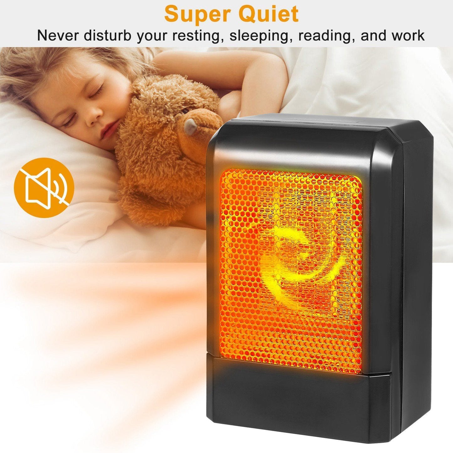 Rynx | 500W Ceramic Portable Electric Heater