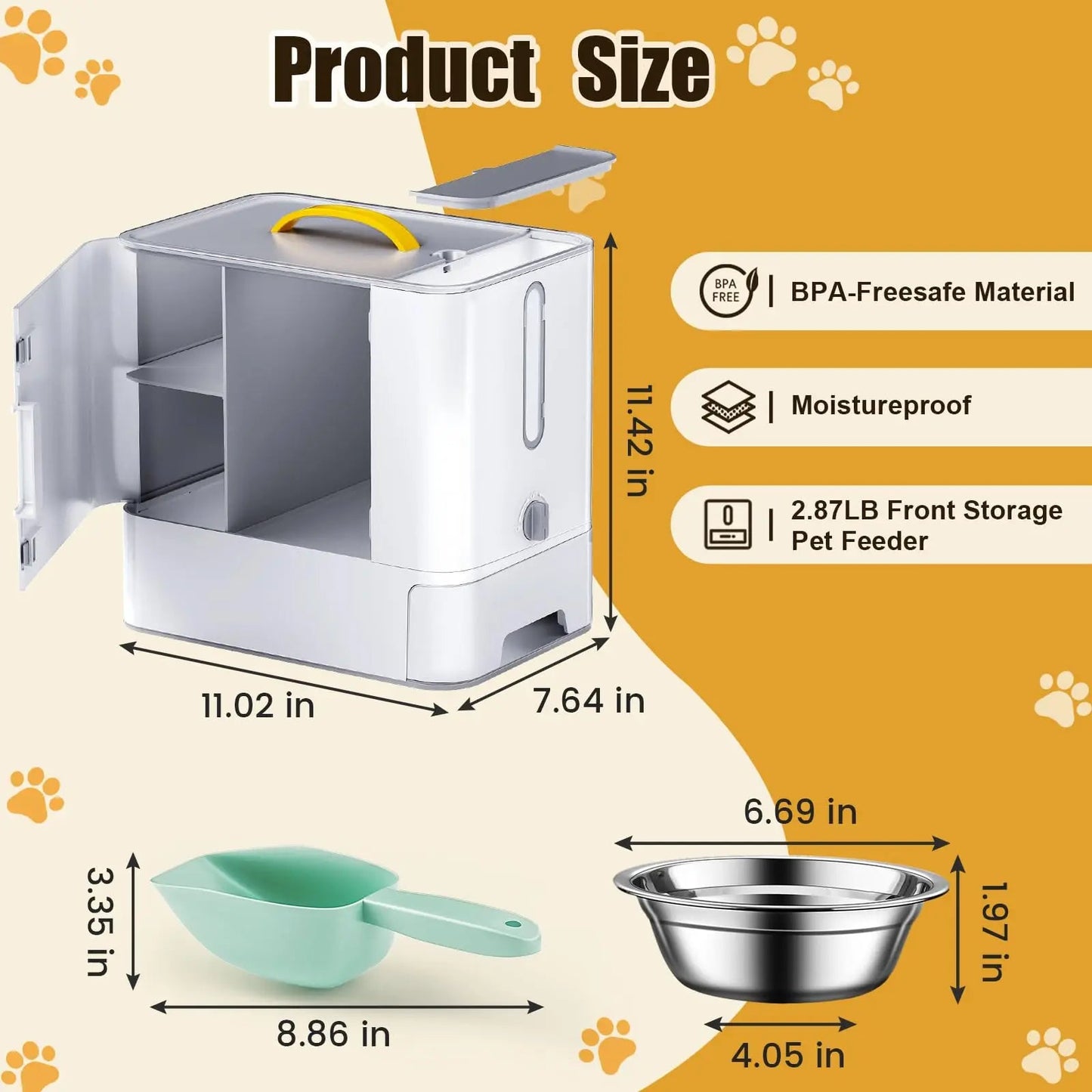 Rynx | Waterproof Pet Dog Food Storage Tank and Feeding Station