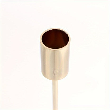 Rynx | ElegantGleam | 3-piece metal candle holder set for the table
