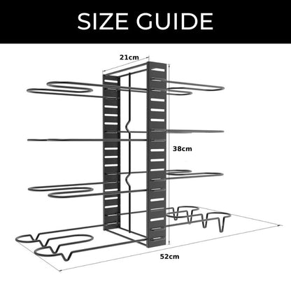 Rynx | SpaceFlex Adjustable Pan Holder & Lid Holder | Organization & Flexibility in the Kitchen