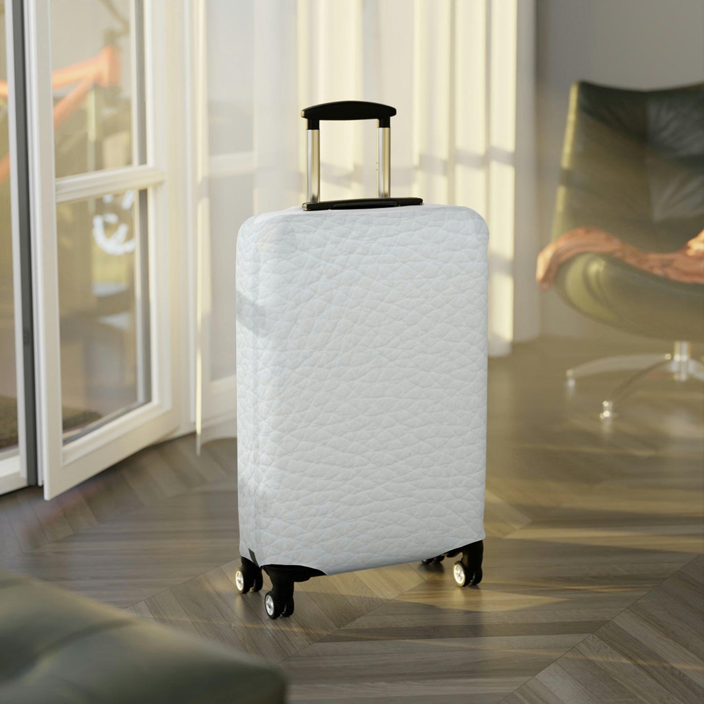 Rynx | Chic Travel Companion: Peekaboo Designer Suitcase Cover