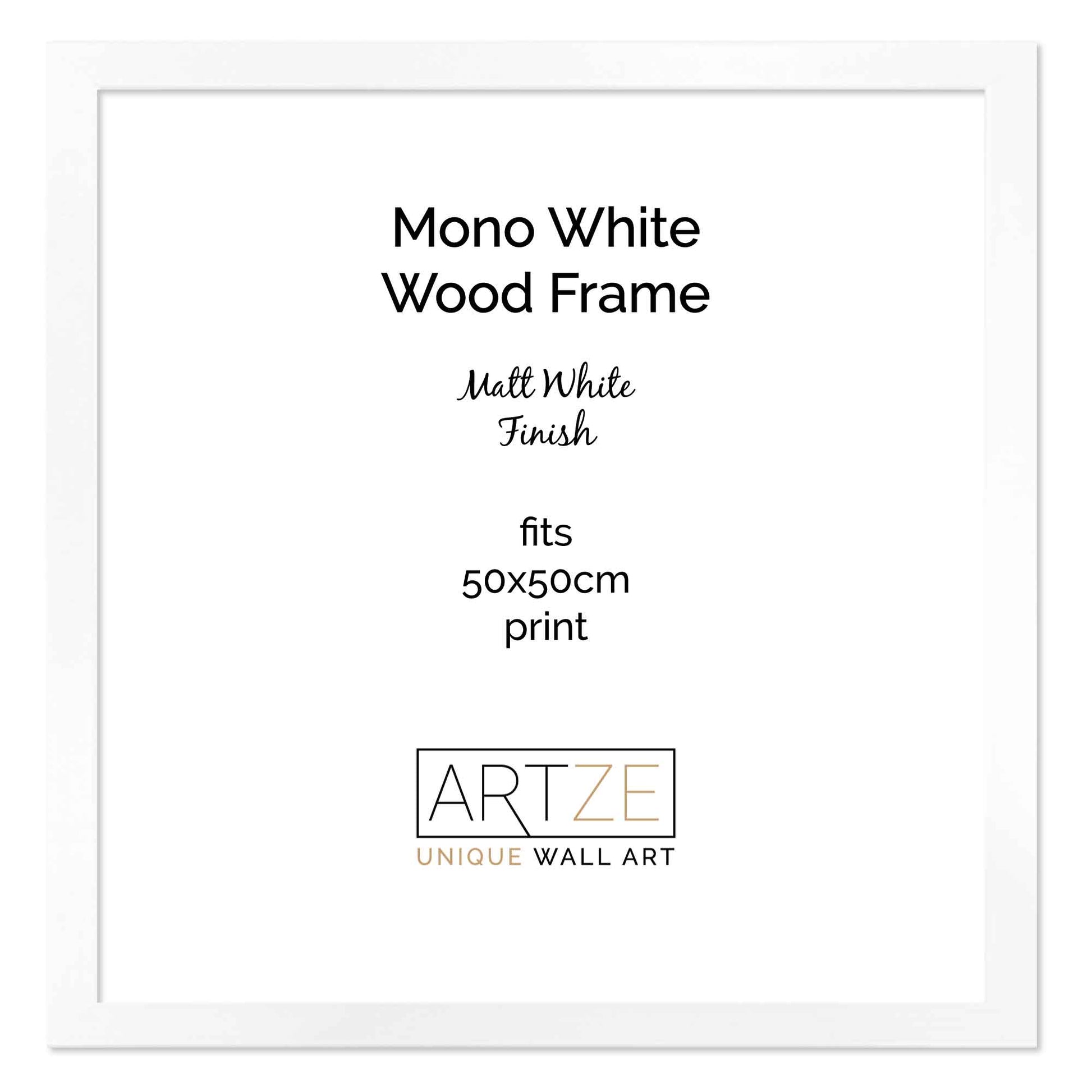 Rynx | White Wooden Frame 50x50cm 50x50cm