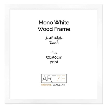 Rynx | White Wooden Frame 50x50cm 50x50cm