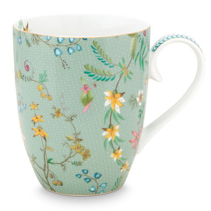 Rynx | Cup Jolie Flowers blue large