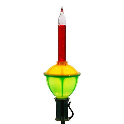 Rynx | Kurt S. Adler 7-lamp multicolor bubble light set, 15 foot glass Christmas decoration