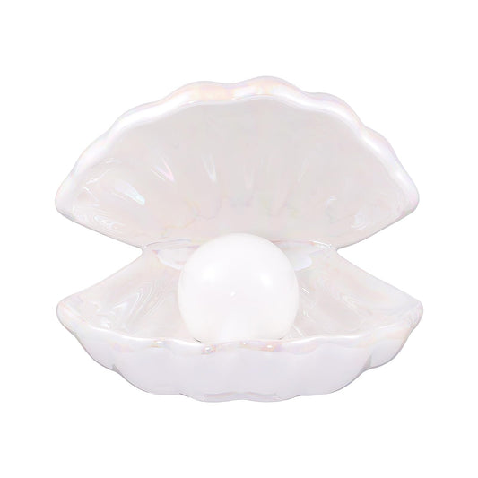 Rynx | Imikeya Pearl In The Shell Night Light - White Ceramic Bedroom Decor Lamp For Nightstand Lighting